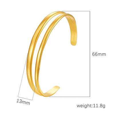 Minimal Double Band bracelet