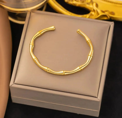 Golden Bamboo Bracelet