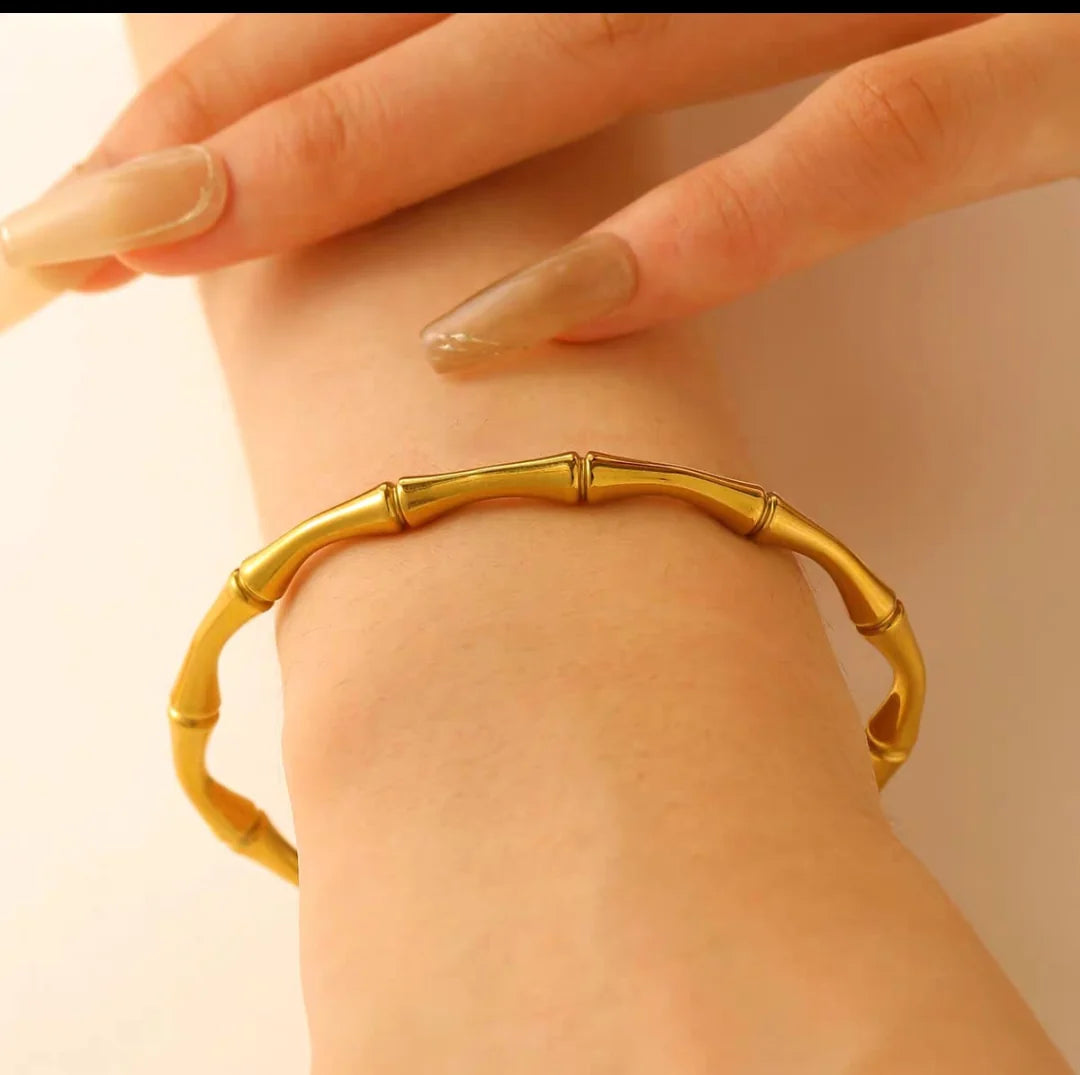 Golden Bamboo Bracelet