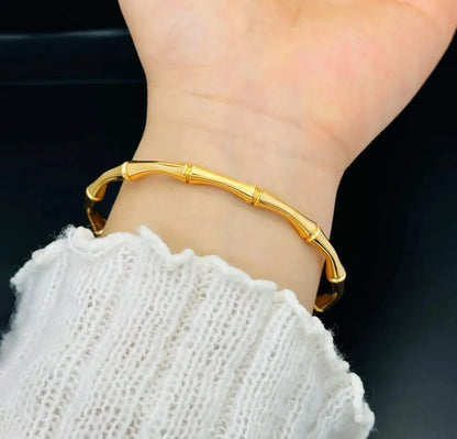 Golden Bamboo Bracelet