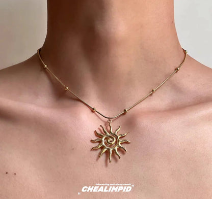 Spiral Sun Necklace