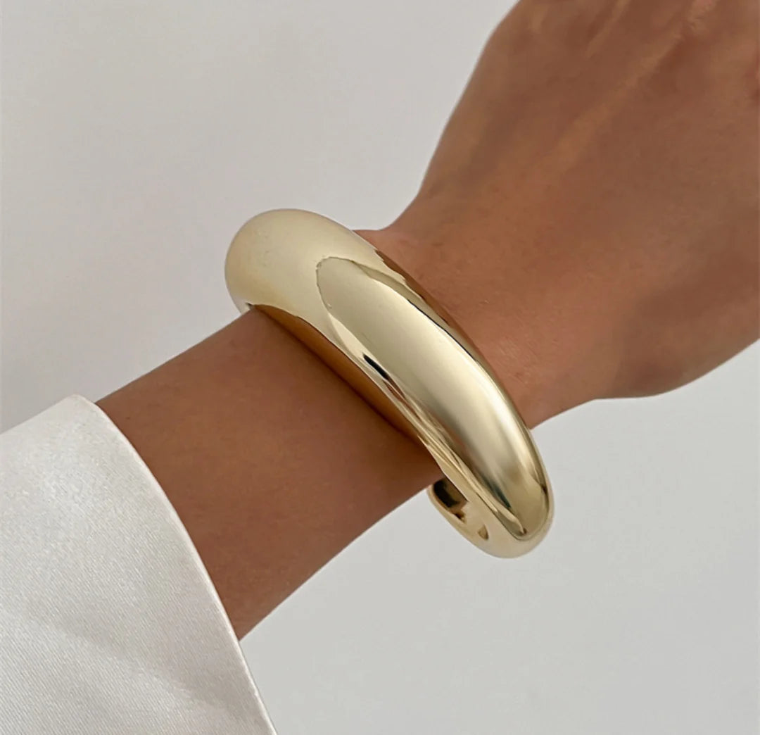 Gold Statement Coff Bracelet