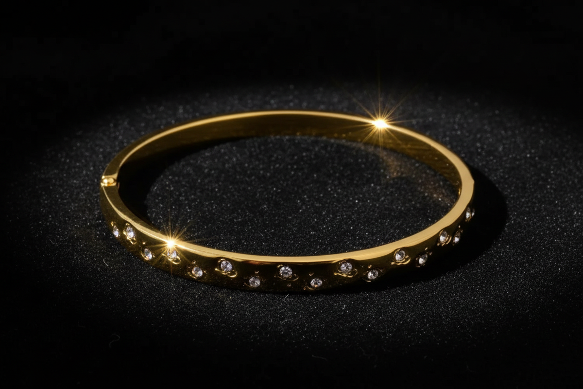 Stellar Cuff Bracelet - Black Velvet Drama